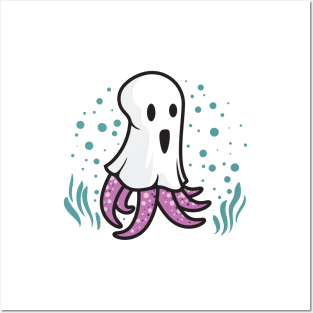 Ghost Octopus Posters and Art